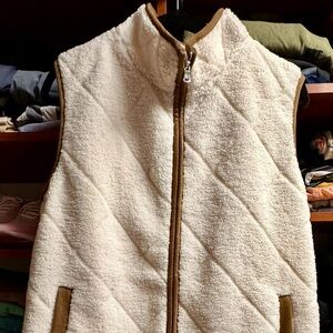 Ralph Lauren New with tags Cozy Cream and Brown Teddy Jacket